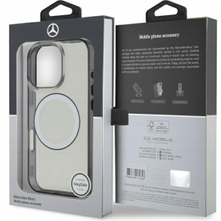 Mercedes Printed logo MagSafe Back Case for Apple iPhone 16 Pro (MEHMP16L23HUOKC)