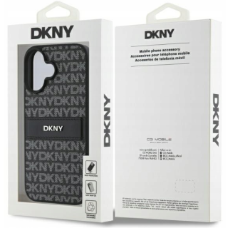 DKNY Texture Pattern Tonal Stripe Back Case for Apple iPhone 16 (DKHCP16SPRTHSLK)