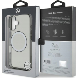 Mercedes Printed logo MagSafe Back Case for Apple iPhone 16 (MEHMP16S23HUOKC)