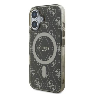 Guess IML 4G Background MagSafe Back Case for Apple iPhone 16 Plus (GUHMP16MH4DTEW)