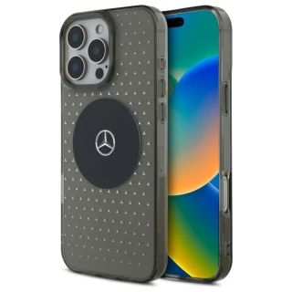 Mercedes Star Pattern MagSafe Back Case for Apple iPhone 16 Pro (MEHMP16L23HCPK)