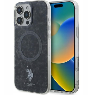 US Polo IML Ring MagSafe Back Case for Apple iPhone 16 Pro Max (USHMP16XHOCLDPK)