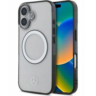 Mercedes Printed logo MagSafe Back Case for Apple iPhone 16 (MEHMP16S23HUOKC)