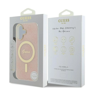 Guess IML 4G MagSafe Back Case for Apple iPhone 16 Plus (GUHMP16MH4STP)