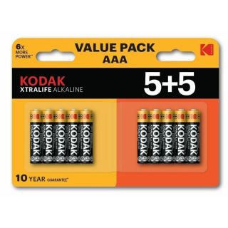 Kodak XTRALIFE Alkaline AAA / 1.5V Battery (10pcs) (XTRALIFE-AAA-BL10)