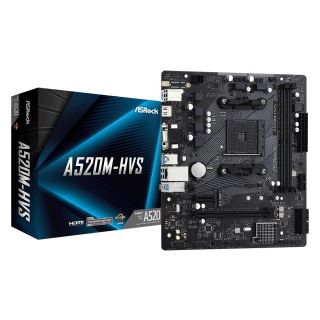 AsRock A520M-HVS Motherboard mATX / AM4 / AMD (A520M-HVS)
