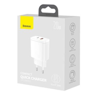 Baseus CCXJ-B02 Travel Charger USB-C 20W (CCXJ-B02)