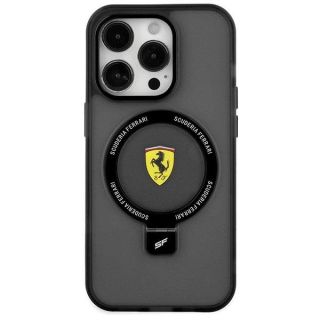 Ferrari Ring Stand MagSafe Back Case for Apple iPhone 15 (FEHMP15SUSCAK)