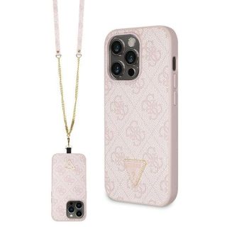 Guess Crossbody 4G Metal Logo Back Case for Apple iPhone 15 Pro (GUHCP15LP4TDSCPP)