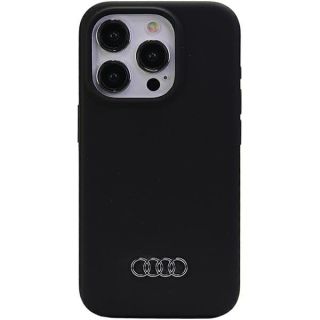 Audi Silicone Back Case for Apple iPhone 15 Pro Max (AU-LSRIP15PM-Q3/D1-BK)