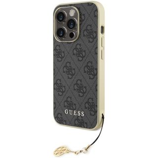 Guess 4G Charms Collection Back Case for Apple iPhone 15 Pro (GUHCP15LGF4GGR)