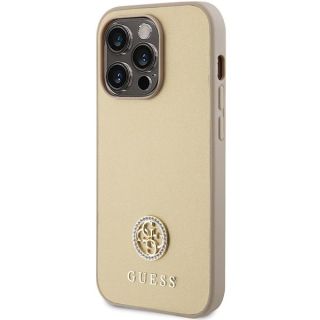 Guess Strass Metal Logo Back Case for Apple iPhone 15 Pro (GUHCP15LPS4DGPD)