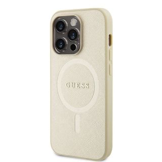 Guess PU Saffiano MagSafe Case for Apple iPhone 15 Pro (GUHMP15LPSAHMCB)