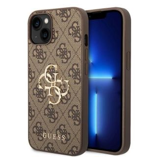 Guess 4G Big Metal Logo Back Case for Apple iPhone 15 Plus (GUHCP15M4GMGBR)