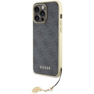 Guess 4G Charms Collection Back Case for Apple iPhone 15 Pro Max (GUHCP15XGF4GGR)