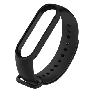 Devia Silicone Strap for Xiaomi Mi Band 5 / Mi Band 6 / Black (F0126DS)