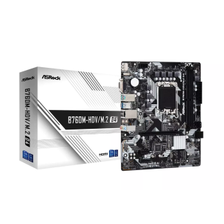 Asrock B760M-HDV M.2 D4 Motherboard Micro-ATX / Intel B760 / LGA1700 / DDR4 / M.2 (90-MXBL40-A0UAYZ)