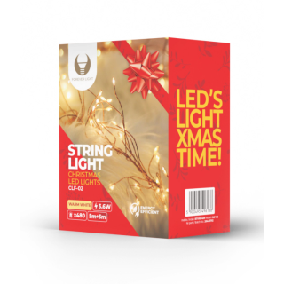 Forever Light CLF-02 String Light 480LED / 3m / 5m cable / warm white / copper (CLF-02)