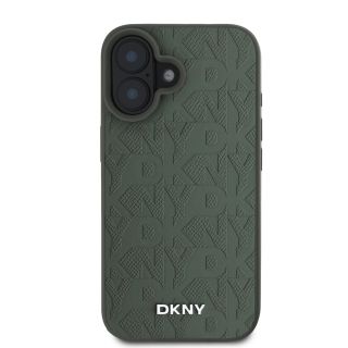 DKNY PU Leather Grid Pattern Magsafe Case for Apple iPhone 16 (DKHMP16SPSGPHMN)