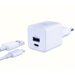 3MK Hyper GaN Fast Charger USB-C / USB-A 20W (5903108640084)