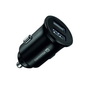 Swissten Metal Premium Car charger 2 x USB / 4.8A (20115000)