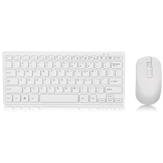 RoGer GKM901 Ultra Slim Silent Wireless Keyboard + Mouse Combo (GKM901-WH)