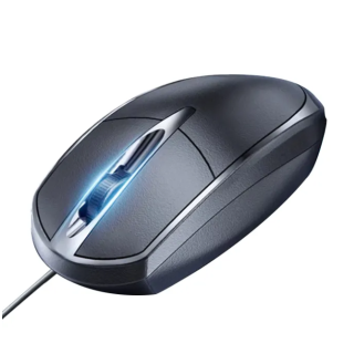 RoGer M045 Wired Mouse 1.5m / USB / 1000 DPI (M045-BK)