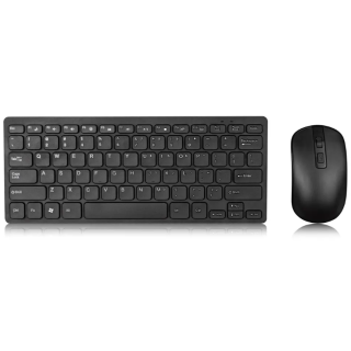 RoGer GKM901 Ultra Slim Silent Wireless Keyboard + Mouse Combo (GKM901-BK)