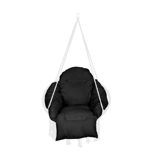 RoGer XXL Swing Chair Pillow 60x60x10cm / Black (RO-3949)