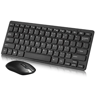 RoGer GKM901 Ultra Slim Silent Wireless Keyboard + Mouse Combo (GKM901-BK)