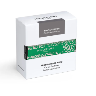 Millefiori Milano Icon Car Air Freshener Lime & Vetiver (8053848696500)