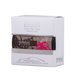 Millefiori Milano Icon Car Air Freshener Magnolia Blossom & Wood Textil Floral (8051938698021)
