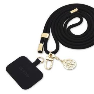 Guess Crossbody Strap Cord 4G Charm Gold/Black (GUOUCNMG4EK)