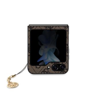 Guess 4G Charm Case for Samsung Galaxy Z Flip 5 / Brown (GUHCZF5GF4GBR)