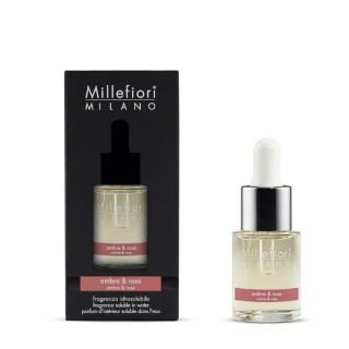 Millefiori Milano Fragrance Soluble in Water Ambra & Rosa 15 ml (8053848690577)