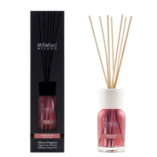 Millefiori Milano Fragrance Diffuser Ambra & Rosa 100 ml (8053848690607)