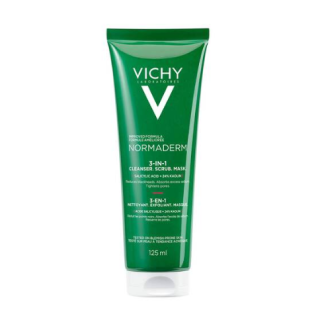 Vichy Normaderm 3-in-1 Scrub + Cleanser + Mask 125ml (3337875414067)