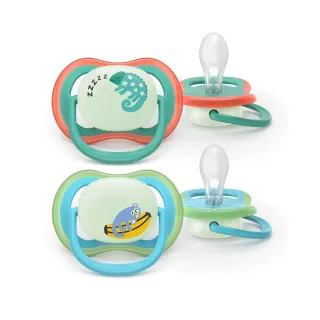 Philips Avent Ultra Air Night Baby Pacifiers 6-18m 2pcs (SCF376/28)