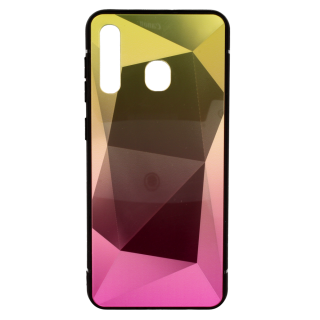 Mocco Stone Ombre Back Case Silicone Case With gradient Color For Samsung A705 Galaxy A70 Yellow - Pink (MC-STOG-A705-YEPI)