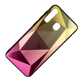 Mocco Stone Ombre Back Case Silicone Case With gradient Color For Samsung A705 Galaxy A70 Yellow - Pink (MC-STOG-A705-YEPI)