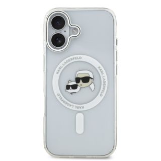 Karl Lagerfeld IML K&CH Heads Metal Frame MagSafe Case for iPhone 17 / transparent (KLHMP17SHLSKCH)