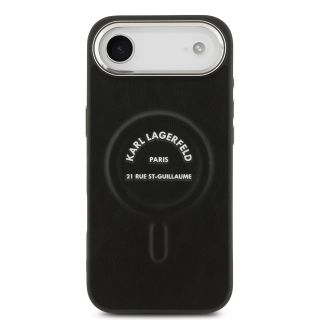 Karl Lagerfeld PU RSG Logo MagSafe Case for iPhone Air / Black (KLHMP17MPSKRSGEK)