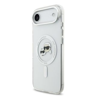 Karl Lagerfeld IML K&CH Heads Metal Frame MagSafe Case for iPhone Air / Transparent (KLHMP17MHLSKCH)