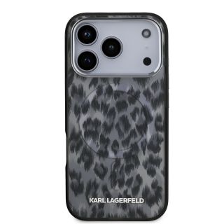 Karl Lagerfeld IML Leopard MagSafe Case for iPhone 17 Pro / Grey (KLHMP17LHDLEOICK)
