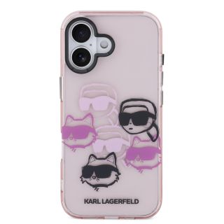 Karl Lagerfeld IML Multi K&CH Heads Case for iPhone 17 / pink (KLHCP17SHMCHKCOP)
