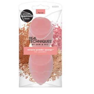 Real Techniques Miracle Complexion Powder Sponge 2pcs (0079625019940)