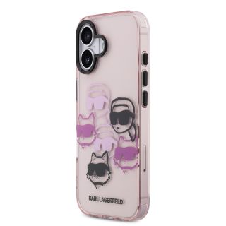 Karl Lagerfeld IML Multi K&CH Heads Case for iPhone 17 / pink (KLHCP17SHMCHKCOP)