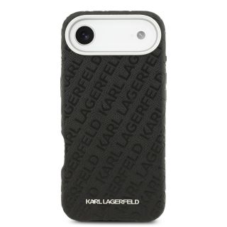 Karl Lagerfeld Grained PU Repeated Logo MagSafe Case for iPhone Air / black (KLHMP17MPGKLFOFK)