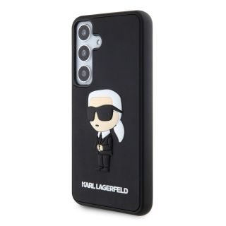 Karl Lagerfeld 3D Rubber Ikonik Case for Samsung Galaxy S24 / Black (KLHCS24S3DRKINK)