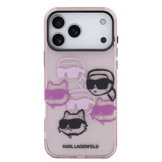 Karl Lagerfeld IML Multi K&CH Heads Case for iPhone 17 Pro Max / pink (KLHCP17XHMCHKCOP)